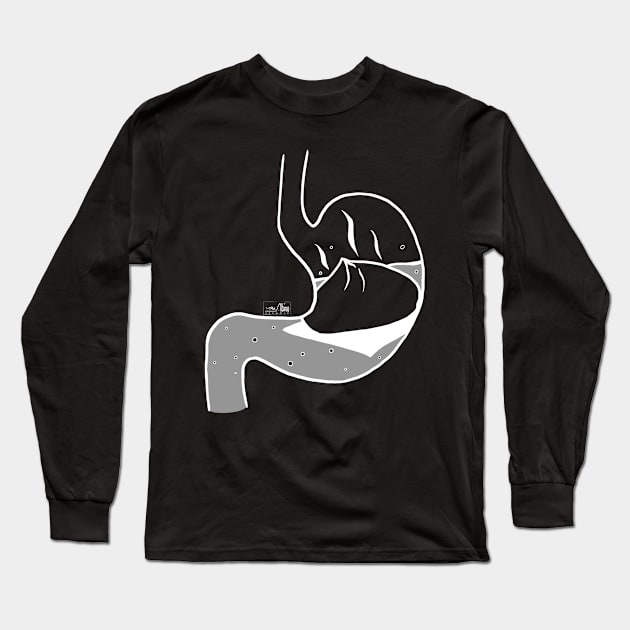 Food in My Stomach - Baozi Long Sleeve T-Shirt by TheAlbinoSnowman